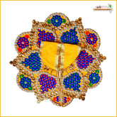 Blended Thread Moti Work Yellow Laddu Gopal Poshak